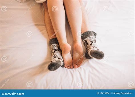 Male And Female Feet In Bed Under The Covers Lovers In Bed Stock Image Image Of Legs