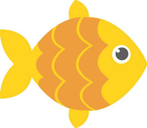 Gold Fish SVG Cut File - Snap Click Supply Co.