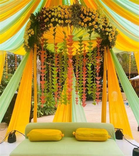 Haldi Decor Designs Wedding Decor Style Wedding Decor Inspiration