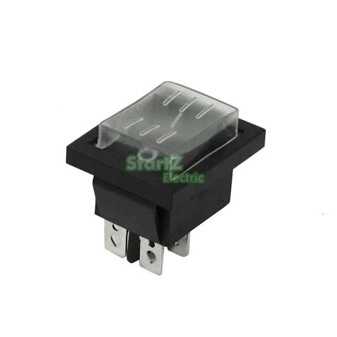 5pcs 1530a 250v Ac Double Pole Single Throw Dpst Rocker Switch In