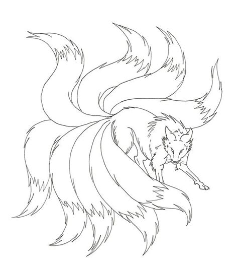 Naruto Nine Tails Coloring Pages Fox Coloring Page Fox Tattoo Design