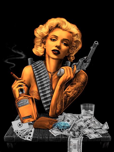 See more ideas about gangster, gangsta, skull art. Marilyn Monroe Gangster Wallpaper - WallpaperSafari