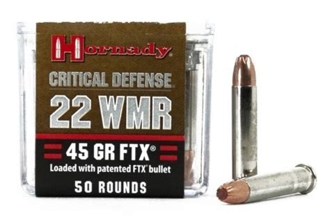 22 Wmr Hornady Critical Defense Ftx 45 Grain Produkt Nepo