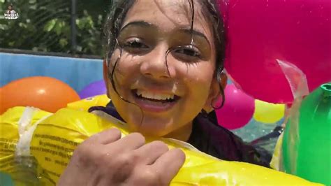 ലക്ഷങ്ങൾ വിലയുള്ള പൂളിൽ Balloon Boat Minshas World Youtube