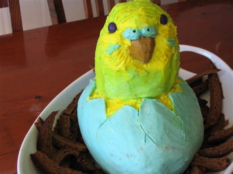 Arting Around Cakes Hatching Budgie