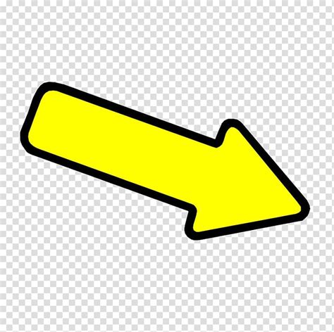 Yellow Arrow Transparent Background Png Clipart Hiclipart