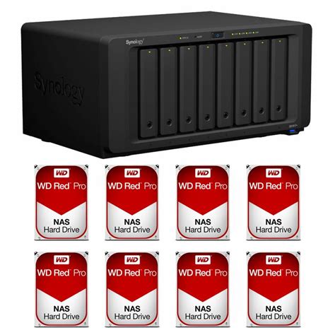 synology ds1817 8g 8 bay 8x wd wd8001ffwx 8tb red pro nas hdd ds1817 8g 8xwd8001ffwx mwave