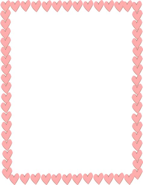 Free Heart Page Border Download Free Heart Page Border Png Images