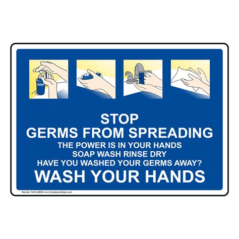 Prevent Flu Wash Your Hands Frequently Sign Nhe 26650 Hand Washing
