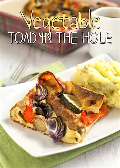 Boil the carrots and green beans in a little water while you fry the onions and garlic. Vegetable toad in the hole - Amuse Your Bouche