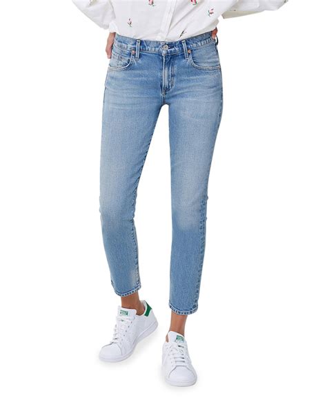 Citizens Of Humanity Elsa Mid Rise Slim Crop Jeans Neiman Marcus