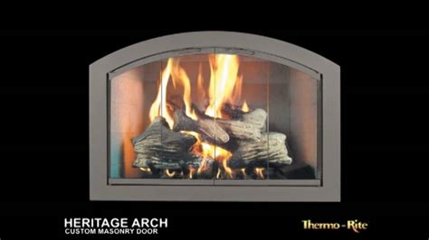 Heritage Arch Fireplace Glass Doors Brick Anew Youtube