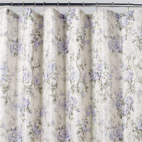 Home Solutions Emily Purple Floral Shower Curtain Home