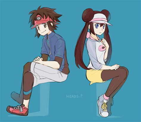 Rosa And Nate Pokemon And 1 More Drawn By Luo Qin Danbooru