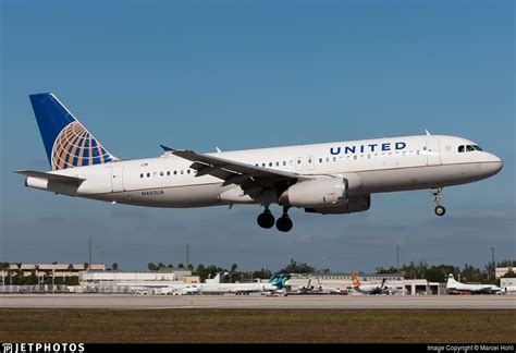 N403ua Airbus A320 232 United Airlines Marcel Hohl Jetphotos