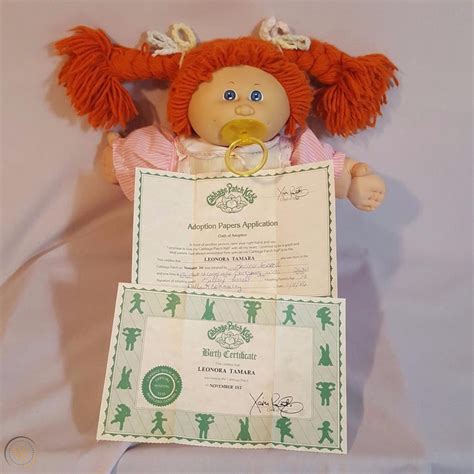 Due to the subjective nature of color judgment and other factors (such as the lighting on the characters) there is an overlap between. Vintage Cabbage Patch Kid Girl Pacifier Face Red Hair Blue ...