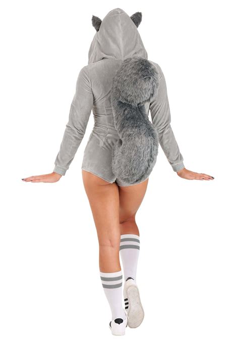sassy grey squirrel costume for women