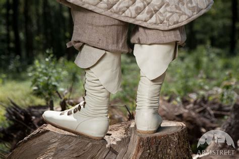 Fantasy Elven Leather Forest Boots High Leather Boots Boots
