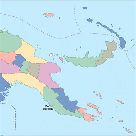 Papua New Guinea Political Map Eps Illustrator Map Vector World Maps Porn Sex Picture