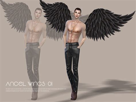 The Sims Resource S Club Ll Ts4 Angel Wings 01