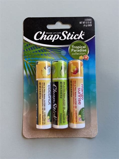 ChapStick Tropical Paradise Collection Lip Care Size Ounce Sticks