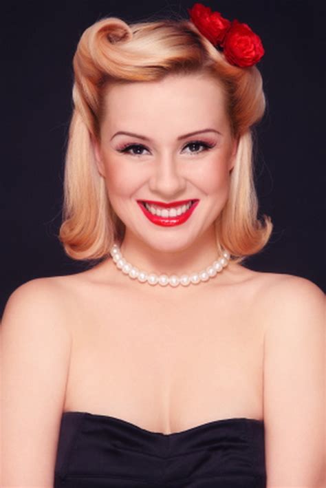 Vintage pin up hairstyles for short hair related posts: 1940s hairstyles for short hair