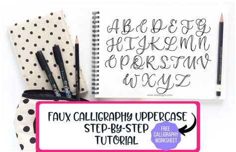 Uppercase Calligraphy Alphabet