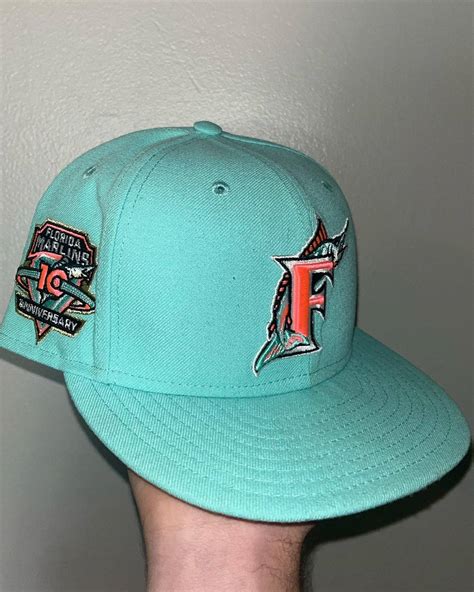 New Era Florida Marlins New Era X Pro Image Fitted Hat Grailed