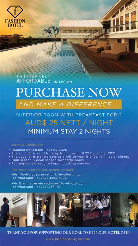 Buynowstaylater Help Support Your Favourite Hotels In Bali