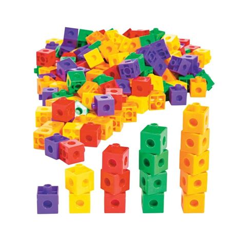 Plastic Counting Cubes Educational 200 Pieces
