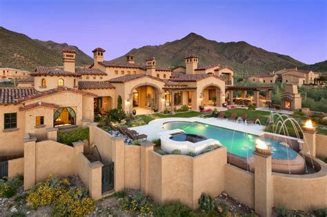Newly Built Spanish Colonial Estate In Scottsdale Az Homes Of The Rich