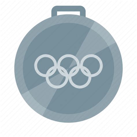 Games Medal Olympic Second Place Silver Sport Icon Download On