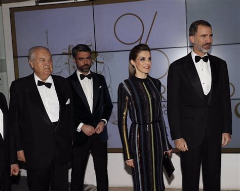 King Felipe And Queen Letizia Attend A Gala Dinner At Abc