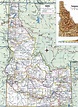Map of Idaho state with Counties