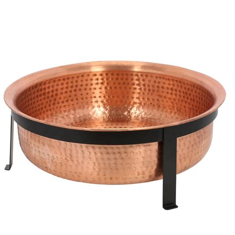 Cobraco Hand Hammered 100 Copper Fire Pit Sh101 The Home Depot
