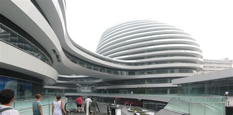 Public Plaza Of The Galaxy Soho Designed By Zaha Hadid Architects And