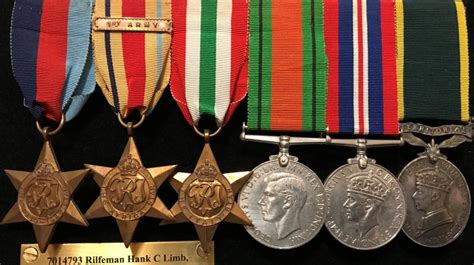 Second World War Medals London Irish Rifles Association