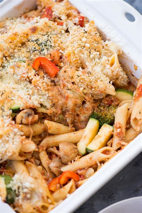 To bake, transfer the noodles to your prepared casserole dish. EASY VEGETABLE PASTA BAKE - The flavours of kitchen