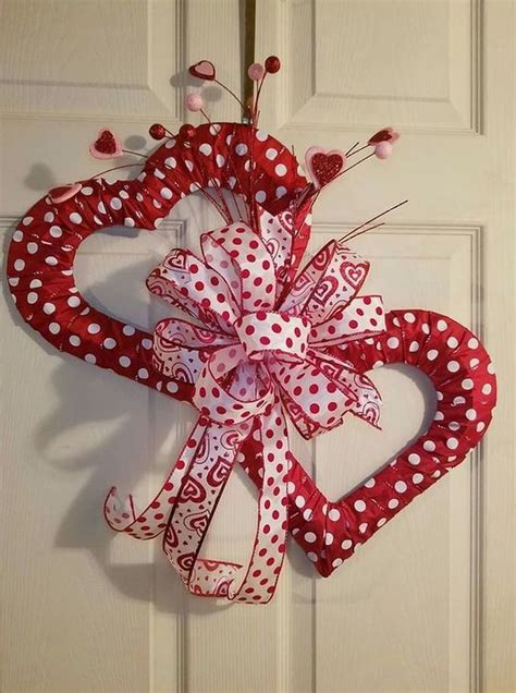 49 Easy Spring Wreaths For Front Door Decor Ideas Diy Valentines Day