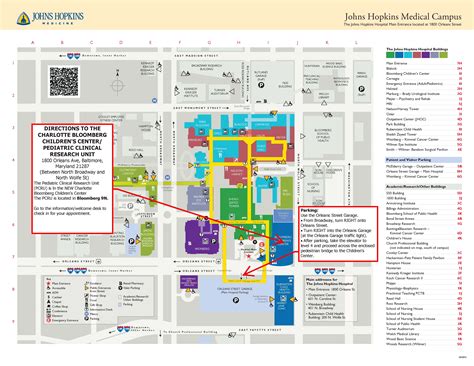 Johns Hopkins Hospital Campus Map Map