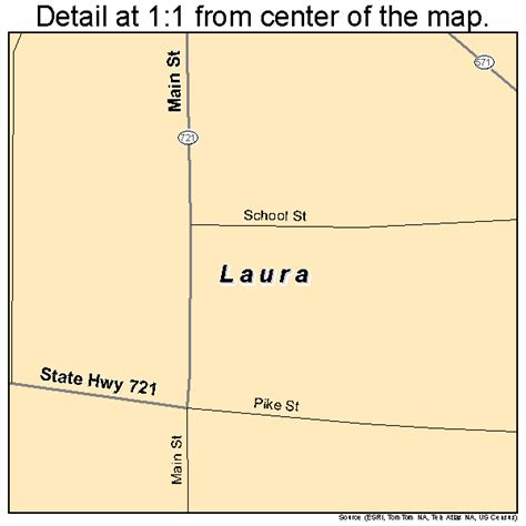 Laura Ohio Street Map 3942028