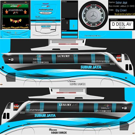 The fact that the bus will travel on the roads of indonesia. Kumpulan Mentahan dan Stiker Livery Bus Simulator Indonesia