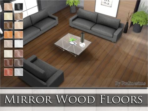 Pralinesims Mirror Wood Plank Floors