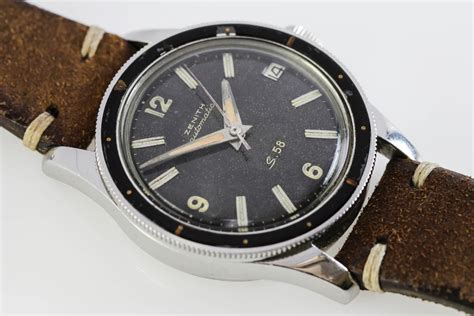 1950 Zenith S58 Military Watch For Sale - Mens Vintage Date Time only