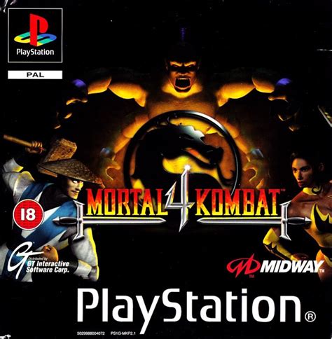 Mortal Kombat 4 1998 Playstation Box Cover Art Mobygames