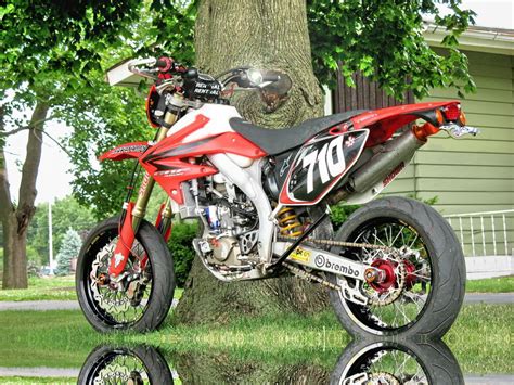 If you're trying to get a dirt bike plated, good luck. Pics of my Street Legal CRF 450 - SuperMoto - ThumperTalk