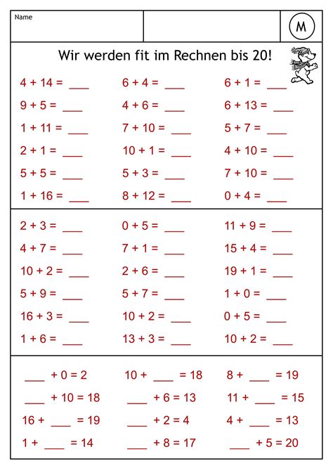 Das übungsmaterial für mathematik ab klasse 1 beinhaltet stets auch die lösungen und eignet sich sowohl für den matheunterricht als auch für die nachhilfe oder das. Matheaufgaben 1 Klasse Arbeitsblätter - Aausmalbilder.club