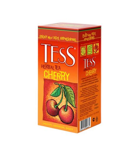 Чай в пакетиках Tess Herbal Tea Cherry Отличный чай фото состав отзывы
