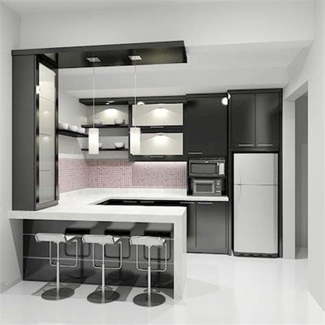 50 Stunning Modern Kitchen Design Ideas Homyhomee Interior Dapur