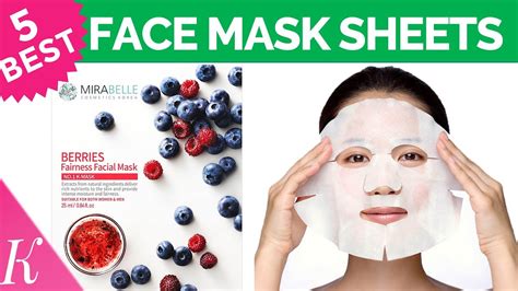 5 Best Face Mask Sheets For Glowing Skin Brightening And Fairness Facial